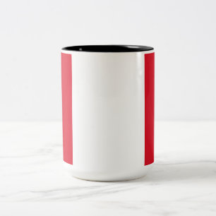 Peruanische Flagge (Peru) Zweifarbige Tasse