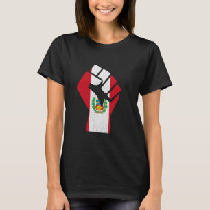 Peruanische Flagge Peruanischer Pride Peru Handfis T-Shirt