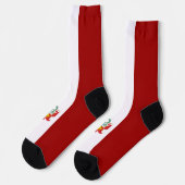 peruanische Flagge Socken (Linkes Detail)