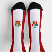 peruanische Flagge Socken (Oben)