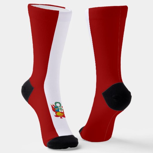 peruanische Flagge Socken (Gewinkelt)