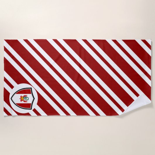 Peruanische Flagge Strandtuch (Vorderseite)