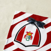 Peruanische Flagge Strandtuch (Beispiel)