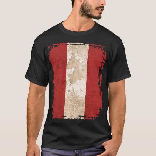 Peruanische Flagge T-Shirt (Vorderseite)