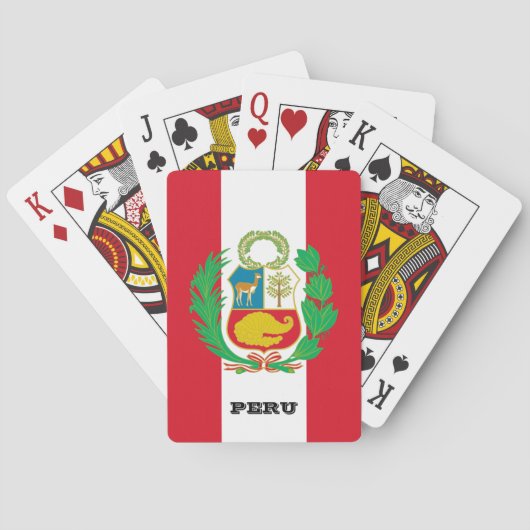 Peruanische Flaggenspiele, Peru Spielkarten (Rückseite)