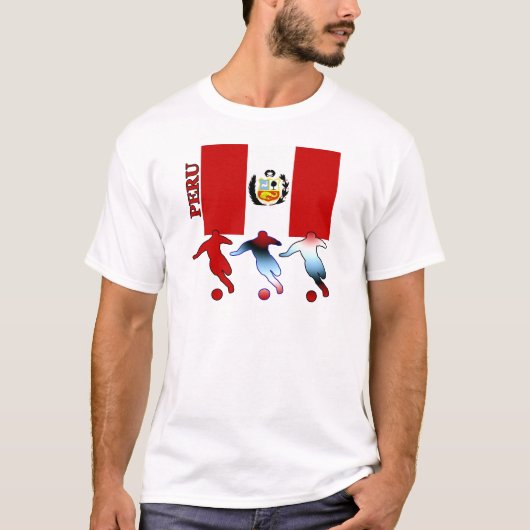 Peruanische Fußball-Spieler T-Shirt (Vorderseite)