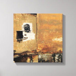 peruanische Geier Stadtmauer Leinwanddruck