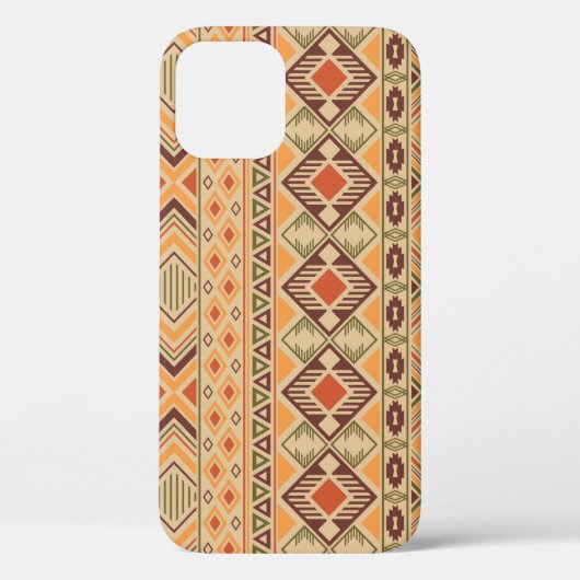 Peruanische Inder: Tribal Geometric Seamless Case-Mate iPhone Hülle (Rückseite)