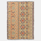 Peruanische Inder: Tribal Geometric Seamless Decke (Vorderseite Vertikal)