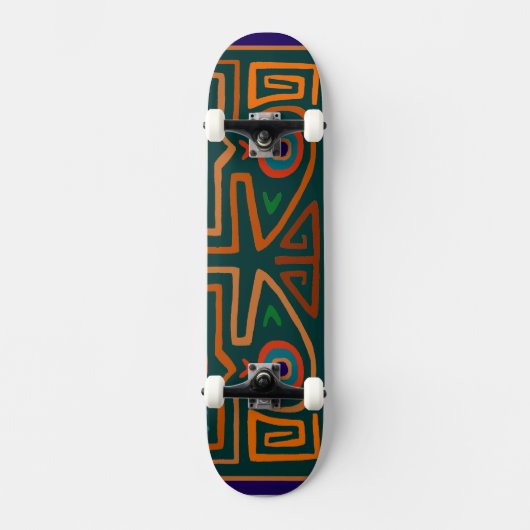 Peruanische Inka-Vogel-Spirituosen Skateboard (Vorderseite)