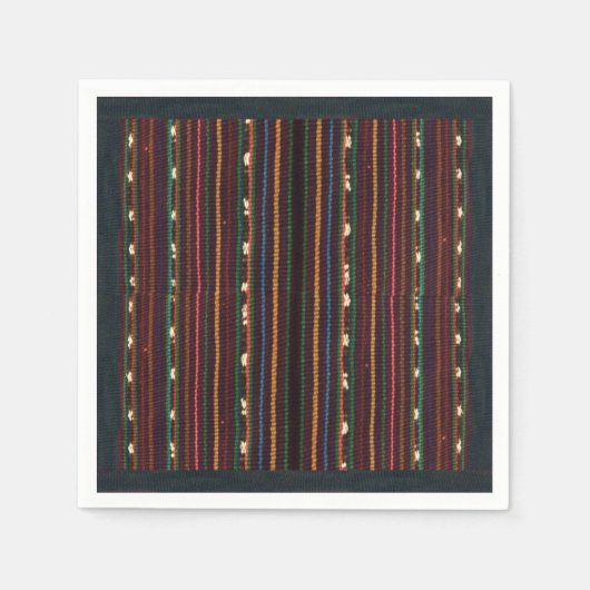 Peruanische Inka Weaving Design Stripes Serviette (Vorderseite)