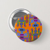 Peruanische Könige Button (Vorne & Hinten)