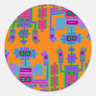 Peruanische Könige Runder Aufkleber