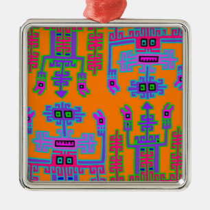 Peruanische Könige Silbernes Ornament