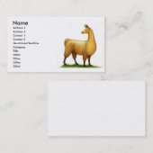 Peruanische Lama-Visitenkarte Visitenkarte (Vorne/Hinten)