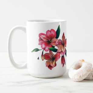 Peruanische Lilie Liebe ist die Antwort Liebestass Kaffeetasse