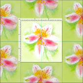 Peruanische Lilienblütenpflanze Stoff (Kachel)