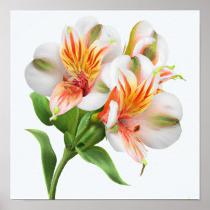 Peruanische Lily-Blume Art Print Poster