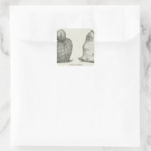 Peruanische Mamas Quadratischer Aufkleber (Tasche)