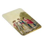 Peruanische Männer und Frauen in traditionellem Ko Magnet (Rechte Seite)