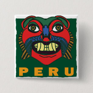 PERUANISCHE MASKE BUTTON