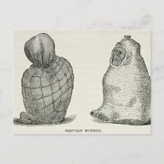 Peruanische Mummies Postkarte (Vorderseite)