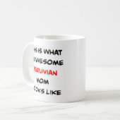 peruanische Mutter, großartig Kaffeetasse (Vorderseite Links)
