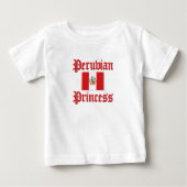 Peruanische Prinzessin Baby T-shirt (Vorderseite)