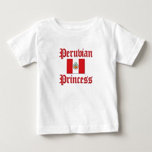 Peruanische Prinzessin Baby T-shirt (Vorderseite)