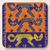 Peruanische Stammkatzen Getränkeuntersetzer (Vorderseite)