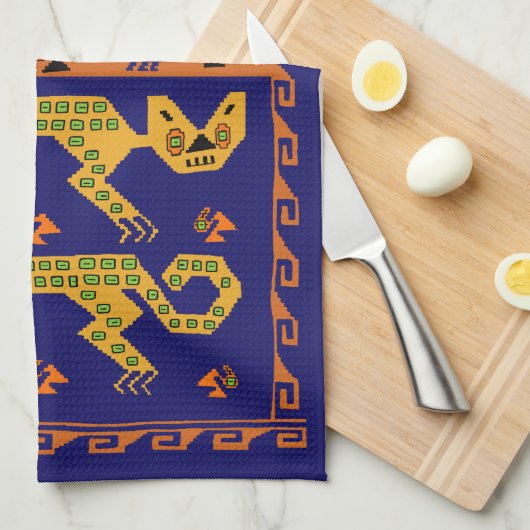 Peruanische Stammkatzen Handtuch (Viertel Falte)