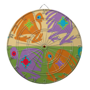 Peruanische Vögel Dartscheibe