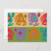 Peruanische Vögel Postkarte (Vorne/Hinten)