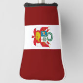 peruanische Wappenflagge Golf Headcover (Rotieren 90)