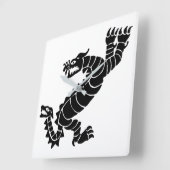 Peruanischer Drache Quadratische Wanduhr (Winkel)