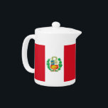 Peruanischer Flaggenteapot<br><div class="desc">Erleben Sie Ihren Tee mit unserem exquisiten Teekessel unter Peru! Dieser Teekessel ist nicht nur ein funktioneller Gegenstand, sondern ein schönes Fest der peruanischen Kultur und Stolz. Das lebendige Design zeigt die ikonische peruanische Flagge und macht sie zu einer einzigartigen und sinnvollen Ergänzung Ihrer Küchenausstattung. Egal ob Sie ein Tee-Party...</div>