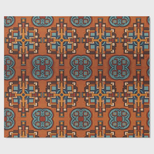 Peruanischer Geist: Chakana Essence Geschenkpapier (Flach)