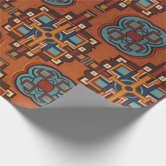 Peruanischer Geist: Chakana Essence Geschenkpapier (Ecke)