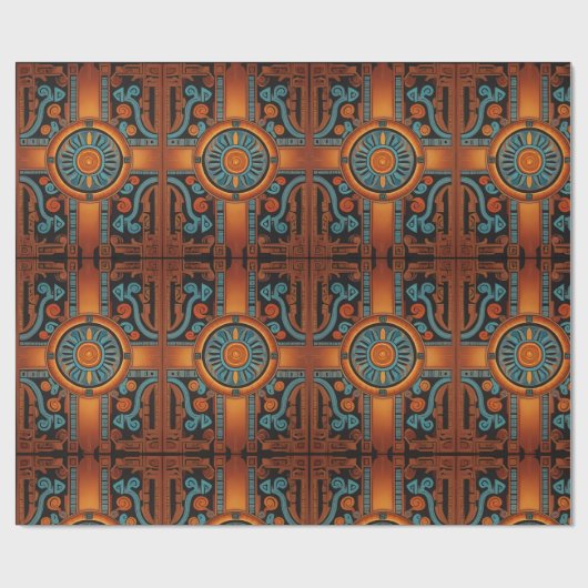 Peruanischer Geist: Chakana Essence Geschenkpapier (Flach)