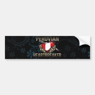 Peruanischer Heartbreaker Autoaufkleber
