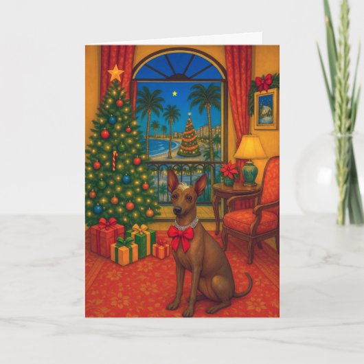 Peruanischer Inca-Orchideen-Weihnachtsgruß Feiertagskarte (Vorderseite)