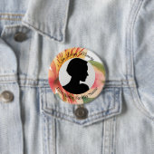 peruanischer Lilien-Gedenkfoto-Button Button (Beispiel)