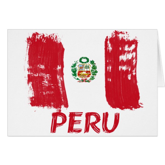 Peruanischer Schmutzflaggenentwurf (Vorderseite (Horizontal))