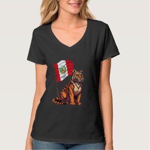 Peruanischer Stolz Tiger Peruanische Wurzeln Perua T-Shirt