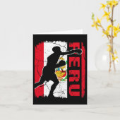 Peruanisches Boxing Team Peru Flag Boxhandschuhe Karte (Gelbe Blume)