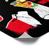 Peruanisches Boxing Team Peru Flag Boxhandschuhe Poster (Ecke)