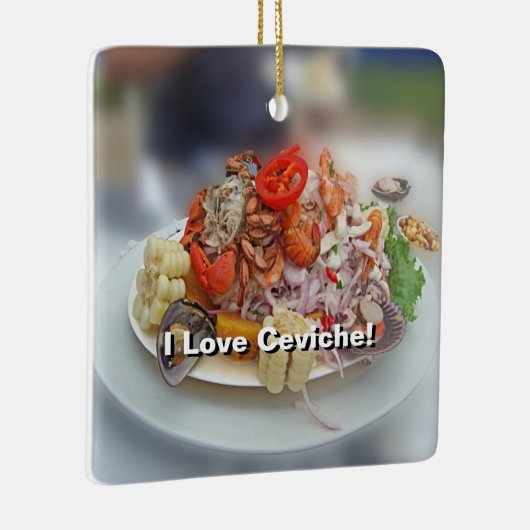 Peruanisches Ceviche! Keramikornament (Rechts)