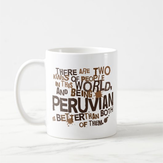 Peruanisches Geschenk (lustig) Kaffeetasse (Links)