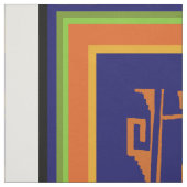 Peruanisches Inca Cat Design Fabric Stoff (Muster)