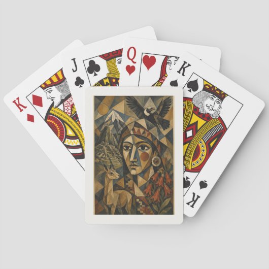 Peruanisches kubistisches Erbe Spielkarten (Rückseite)